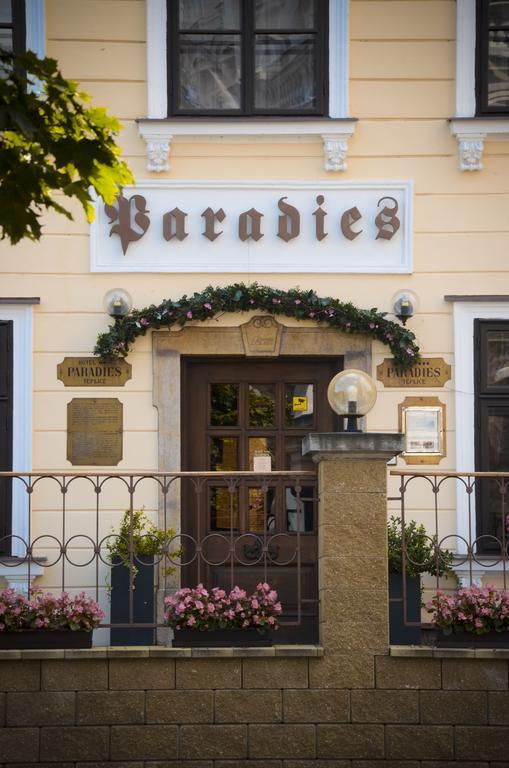 Hotel Paradies Teplice Exterior foto
